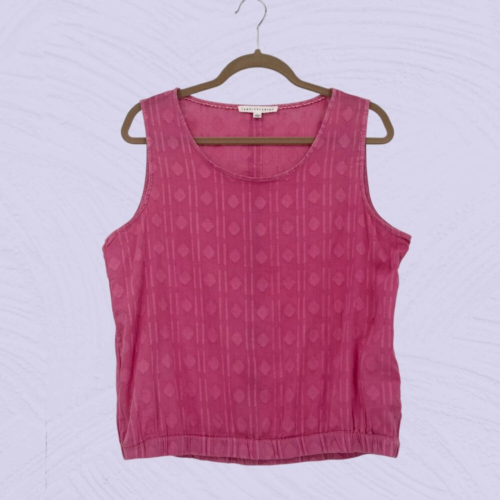 Jane + Delancey Like New‎ L Pink 100% Cotton Tank